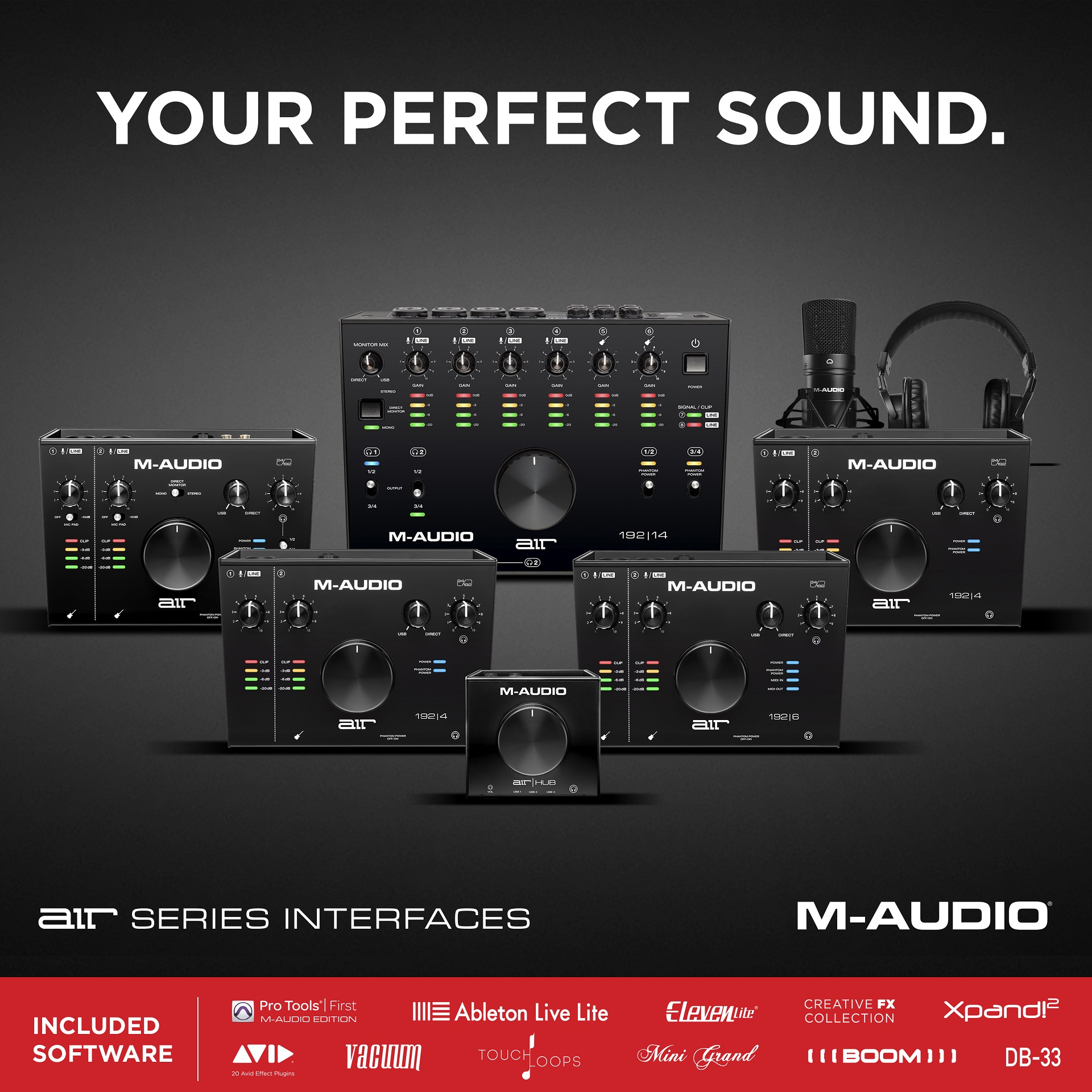 M-Audio AIRシリーズ | 様々な用途に対応するオーディオ