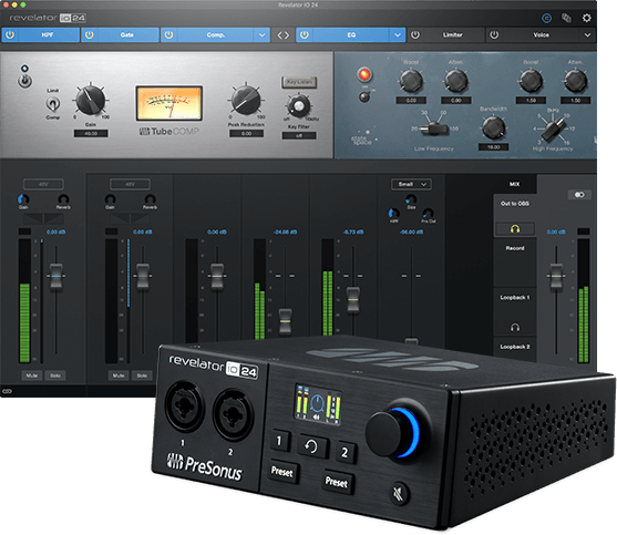 Presonus Revelator io24 | レコーディング、ミックス、配信に最適な