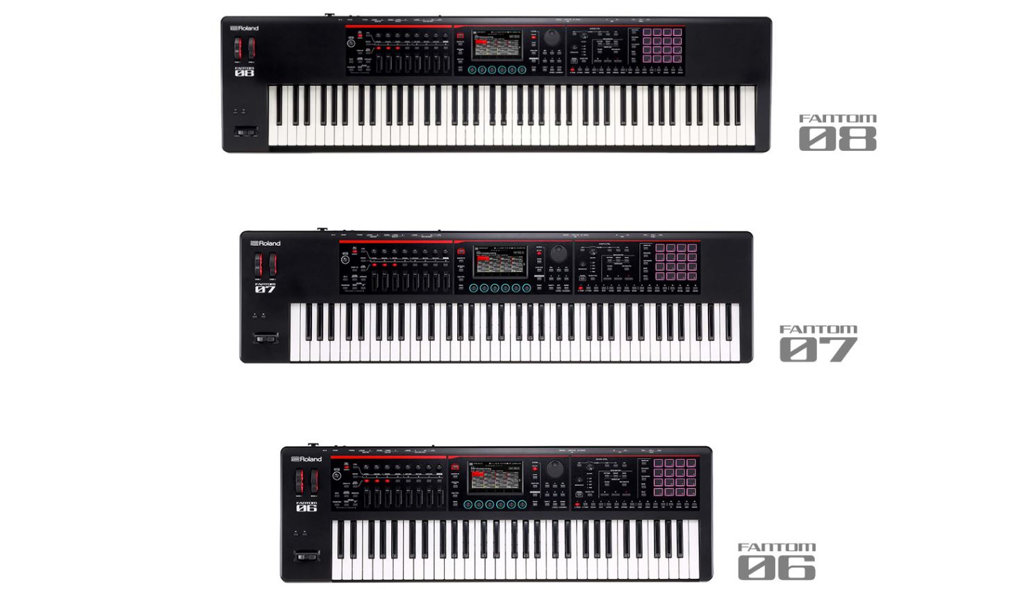 Roland FANTOM-06 / 07 / 08 | 軽量ボディに最上級サウンド・機能を