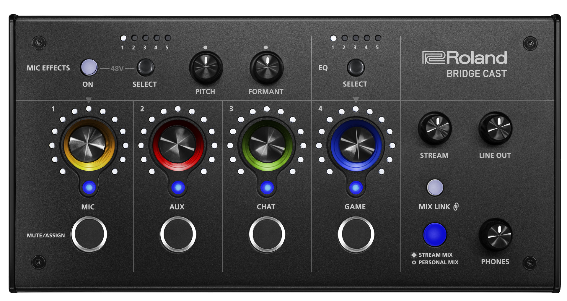 Roland BRIDGE CAST | ゲーム配信を高音質で多彩なエフェクトで際立た