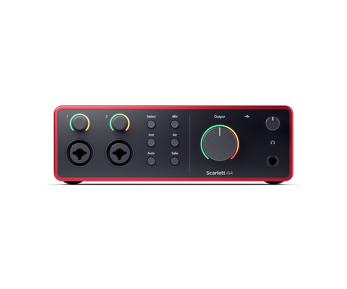 Focusrite Scarlett Gen4シリーズ | スタジオグレードのAD/DA