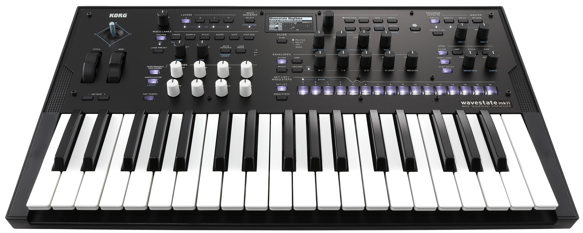 KORG WAVESTATE MK2 | ウェーブ・シーケンス2.0音源搭載、96ボイスの