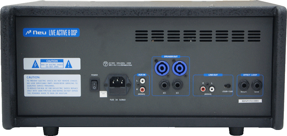 Neu】 4chパワードミキサー MPX-8DSP Neu】 4chパワードミキサー MPX