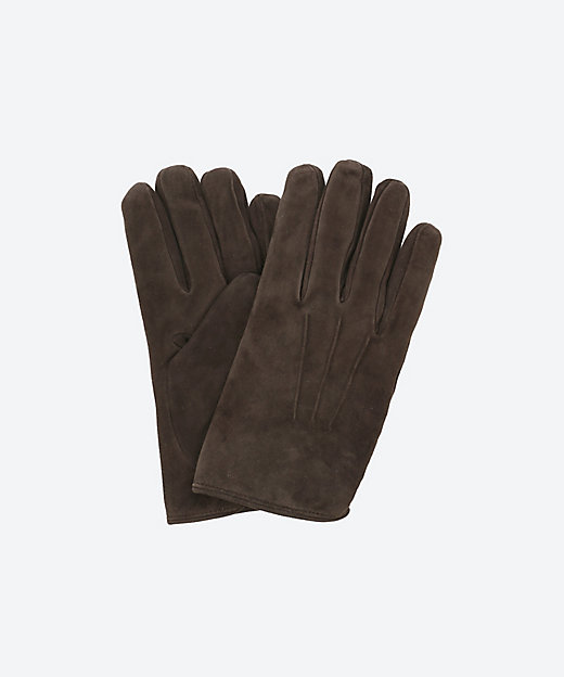 今季 メローラ スエード灰色 カシミア黒 グローブ 革手袋 MEROLA