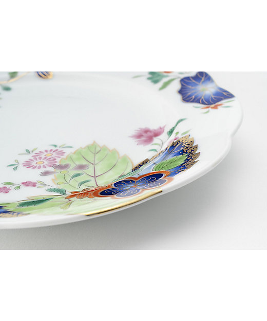 染錦絢爛草花絵 ケーキ皿 | 深川製磁/フカガワセイジ | 三越伊勢丹