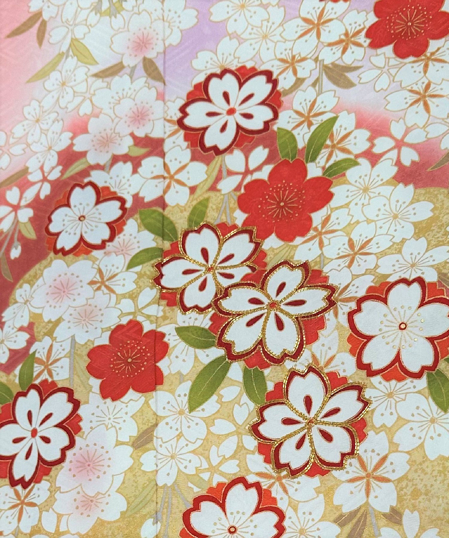 仕立上り】正絹振袖 パステルカラーの地色にしだれ桜模様 | 三越伊勢丹