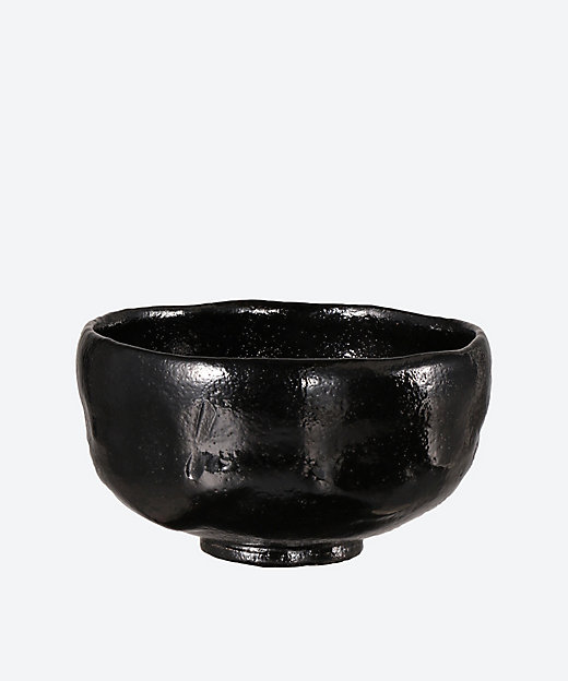 昭楽 黒茶碗 茶道具 のんこう写 若緑 黒茶碗 | 佐々木昭楽/