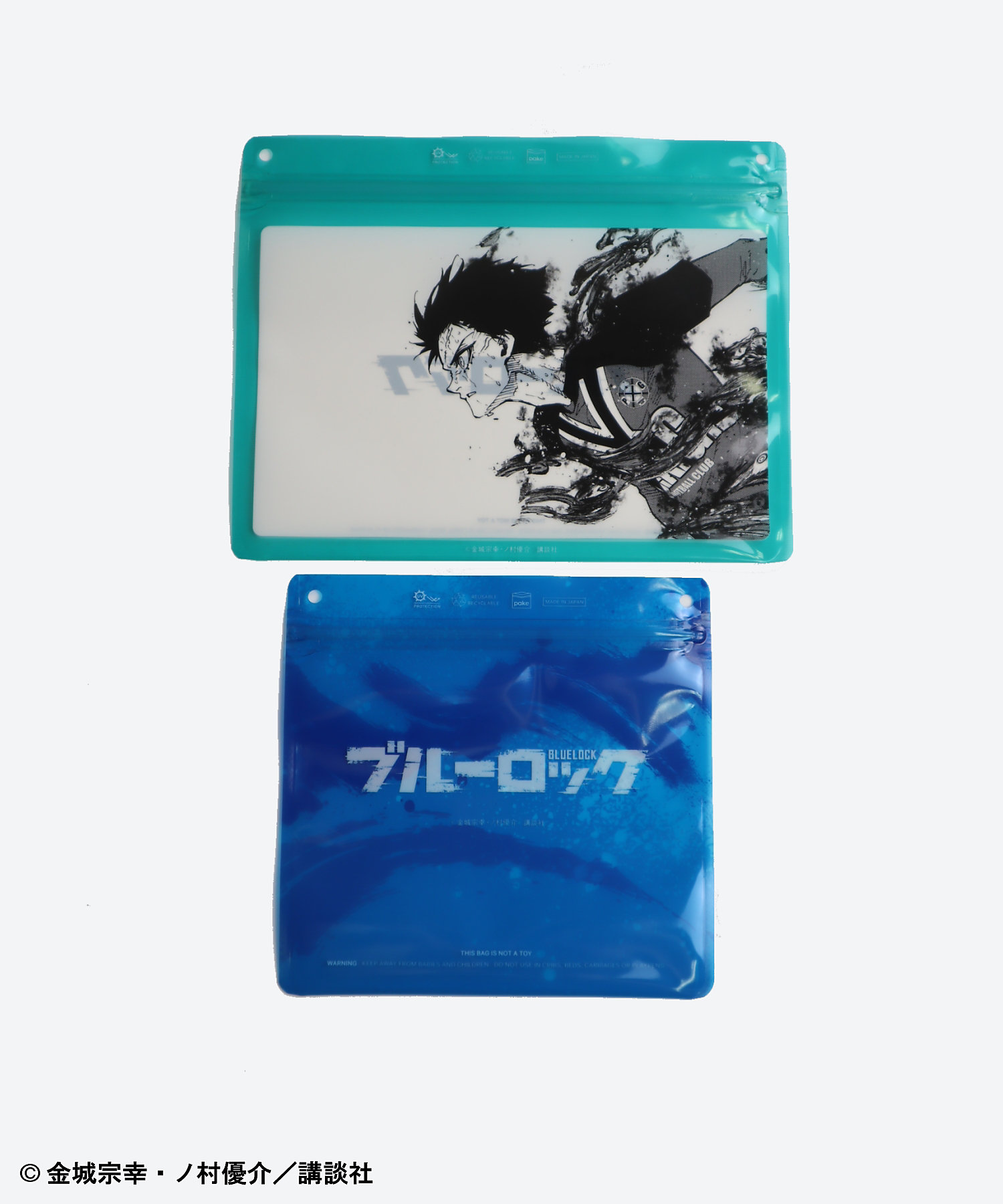 ブルーロック 【冴 凛 カイザー 潔】ポスター トートバッグ ブルー