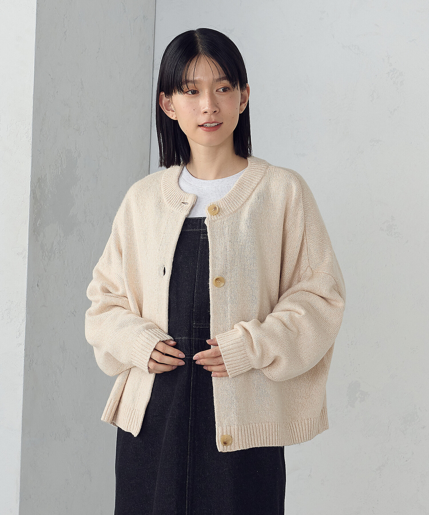 ミックスヤーンニットカーディガン（5257KM70） | COMME CA