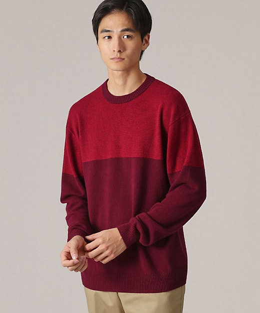 洗えるカシミヤ】微塵ボーダー カシミヤニット（2002343111