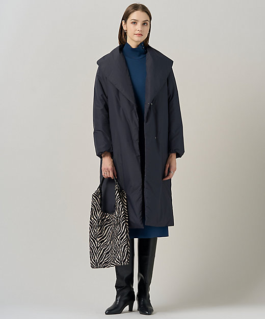 撥水加工】ADS ダウン ショールカラーロングコート