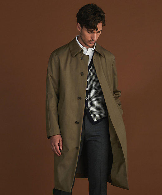 美品 深喜毛織 カシミヤ100 チェスターコース ブラック Sサイズ 100