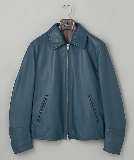 24AW新作】シープレザー シングルカラーブルゾン