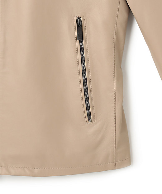 ライトラムナッパ レザー シングルライダース（LWJHGS0001