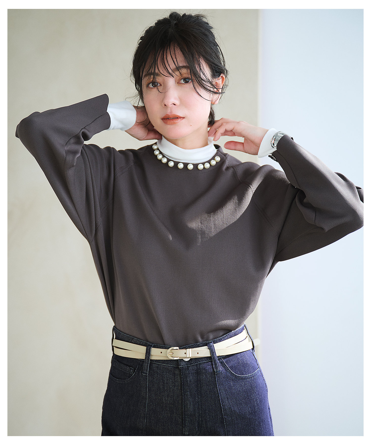 ダブル巻 ベルト（YR3DCA0204） | 23区 (Women)/ニジュウ