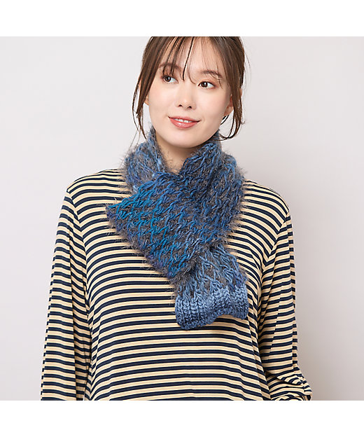 ざっくり編みミニマフラー（56165510） | PISANO/ピサーノ