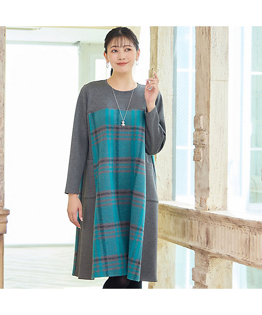 WEB限定カラーあり・3L／4Lサイズあり】スライバーチェック