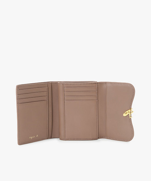 レザー 三つ折り ウォレット”Ingrid” ZAW03－01