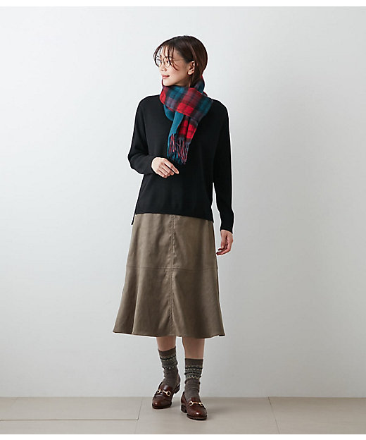 ダブルフェイス リバーシブルチェックマフラー