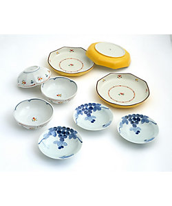 三越購入 18世紀オランダ染付手付皿 共箱 幅約28.5㎝東Y7-0501⭐︎2F