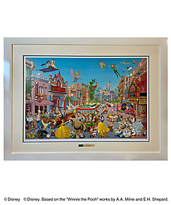 ディズニーアート】マニュエル・エルナンデス☆証明書つき版画☆額65