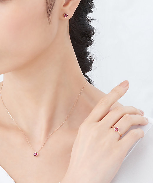 K18PG ルビー ピアス 82753－441210000 | veretta