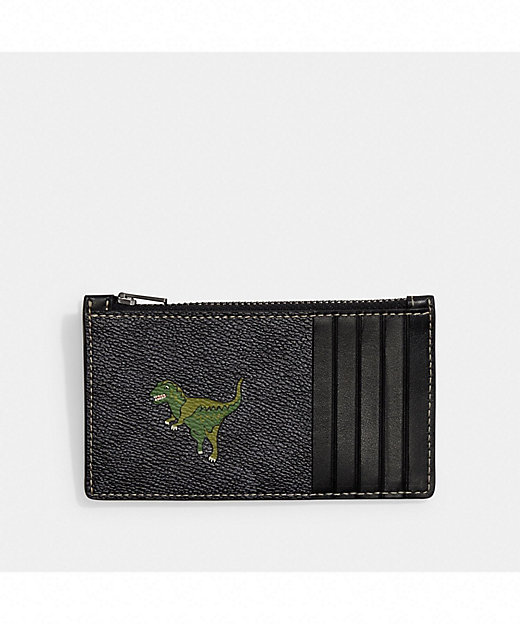 ジップ カード ケース・シグネチャー キャンバス・レキシー プリント