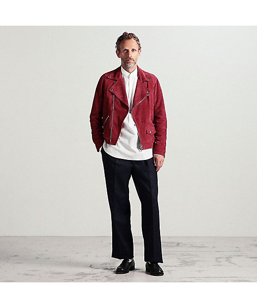 別注】DENIM×TOMORROWLAND ゴートスエード ダブル