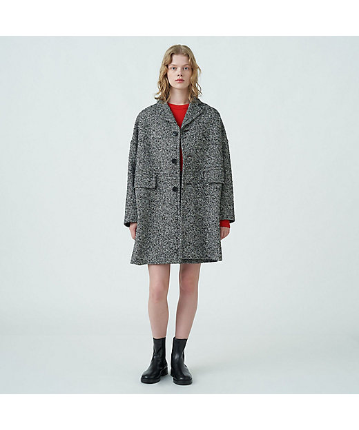 ブロークンツイード オーバーサイズドコート | maison TOMORROWLAND