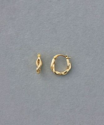 K10YG ツイスト フープ ピアス | ete bijoux (Women)/エテ