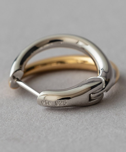 ダブルライン バイカラー ハグピアス | ete bijoux (Women)/エテ