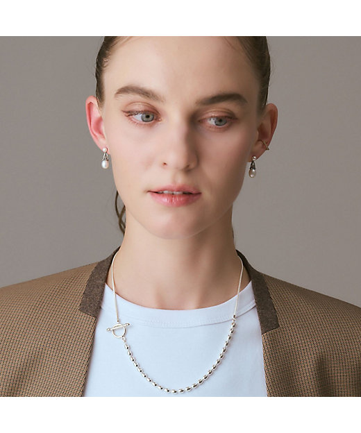 シルバー淡水パールピアスチャーム | agete/アガット | 三越伊勢丹