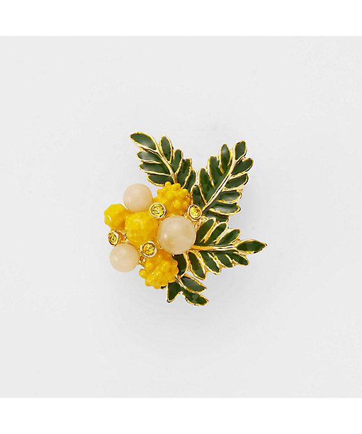 ミモザ ブローチ・ノリタケ ボンボニエールセット VBRD6156