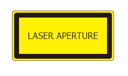 レーザ開口部用ラベル_LEX-C1E （2N） | 設備標識・配管識別・警告表示