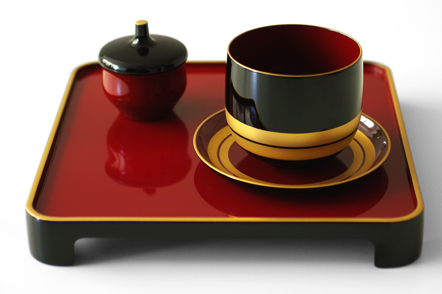 KINSEN トレイ isukeブランド 漆塗りのお膳 漆器の井助