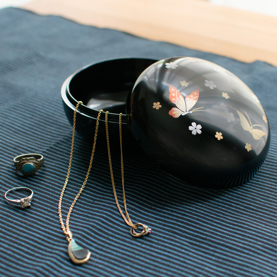 ボンボン入れ 漆塗りキャンディーボックス ボンボニエール 漆器の井助