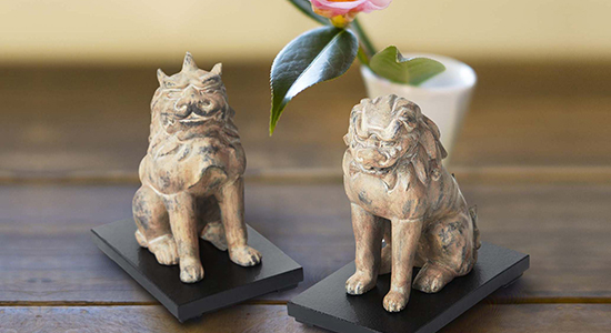 TanaCOCORO[掌] WOOD 獅子/狛犬 - インテリア仏像のイスム