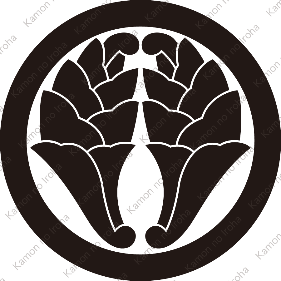 丸に抱き杏葉紋（まるにだきぎょうよう）：家紋のいろは