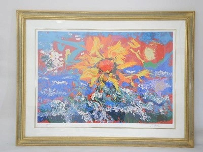 深見東州のシルクスクリーン「太平洋のご来光」をお買取りいたします