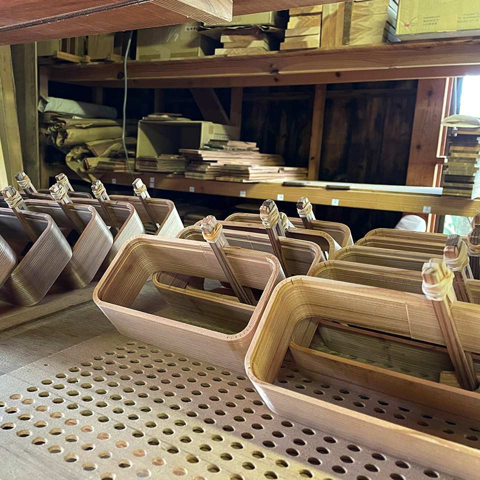 二段弁当箱【杉の木クラフト（溝口 伸弥）】