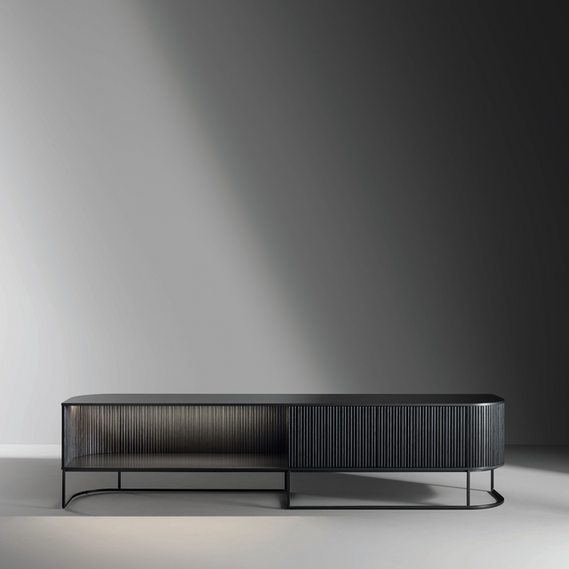 Wavy Wooden TV Stand | Bonaldo Dune | Italian Furniture