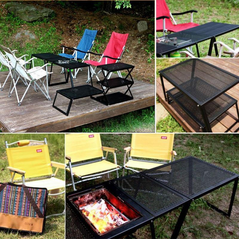 auvil/オーヴィル ガーデンファミリーテーブル 折れ脚アイアンテーブル