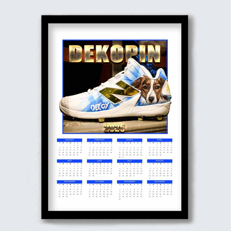 2025年 カレンダー【 MLB ロサンゼルス・ドジャース 大谷翔平 デコピン