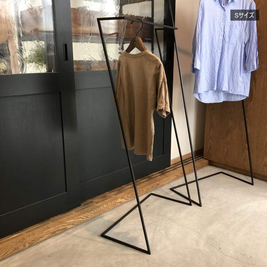 無垢 アイアン スチール ハンガーラック Z type (完成品 おしゃれ