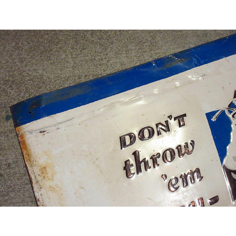 ビンテージ40's○CAT'S PAW アドバタイジングメタルサイン○210402s8