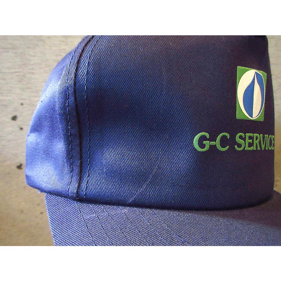 ビンテージ80's90's○DEADSTOCK G-CSERVICEスナップバックキャップ紺