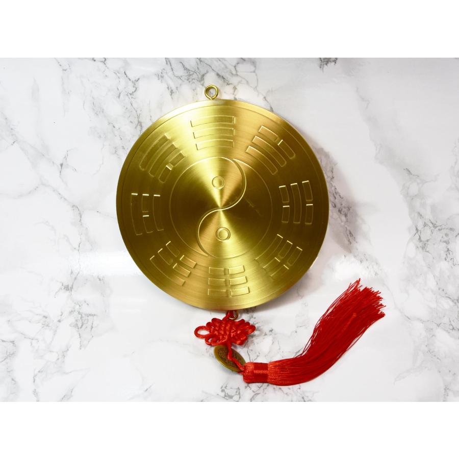 銅製 雨漸耳紫微諱八卦鈴 八卦太極鈴 鎮宅辟邪 開運 風水 招財 置物