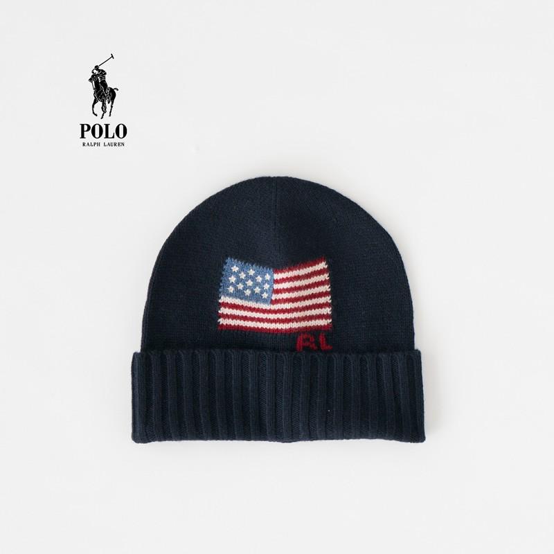 ポロ ラルフローレン ニット帽 PC0353 フラッグ メリノ カフ ハット
