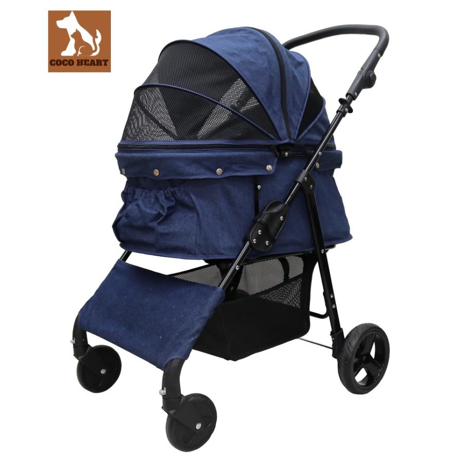 期間限定大幅値引き！耐荷重30kg！ココハート 4輪ペットカート/ペット