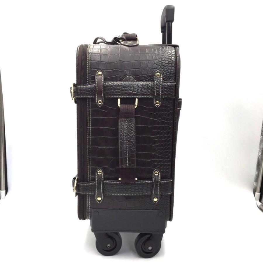 スワニートランクキャリークロコダイル型押し